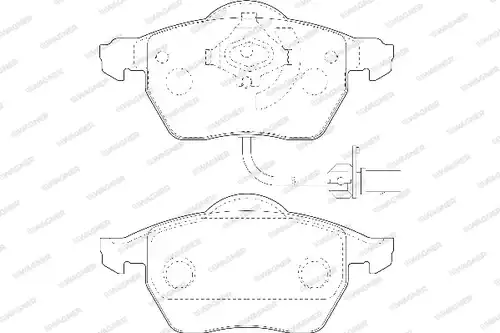 накладки WAGNER WBP20676A