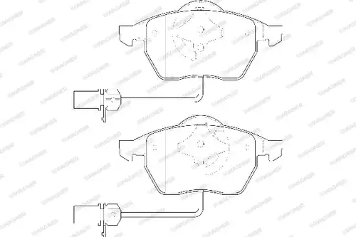 накладки WAGNER WBP20676B