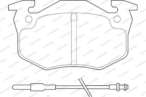 накладки WAGNER WBP20973A