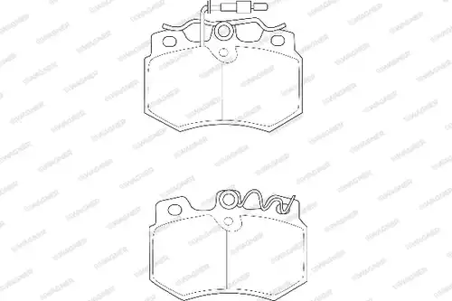 накладки WAGNER WBP20989A