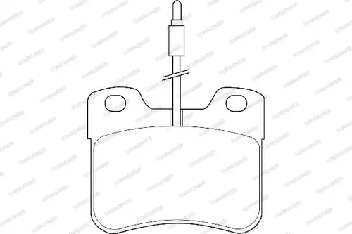 накладки WAGNER WBP21076A