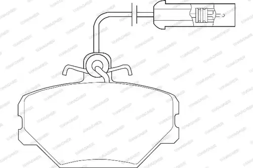 накладки WAGNER WBP21100A