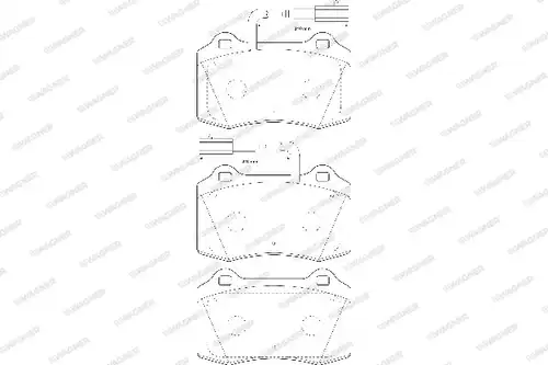 накладки WAGNER WBP21381A