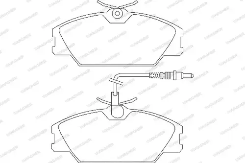 накладки WAGNER WBP21388A