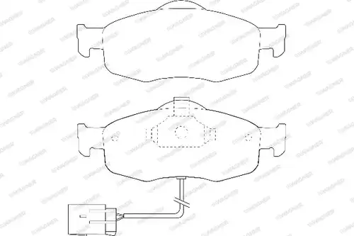 накладки WAGNER WBP21395A