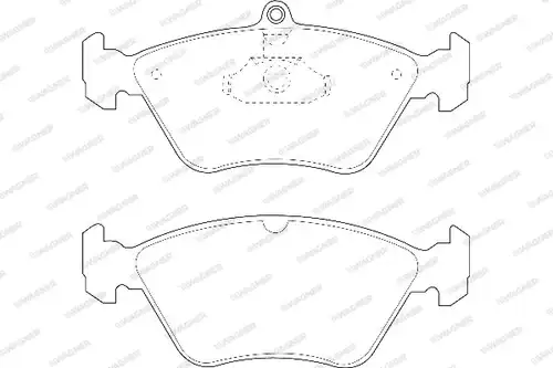накладки WAGNER WBP21411A