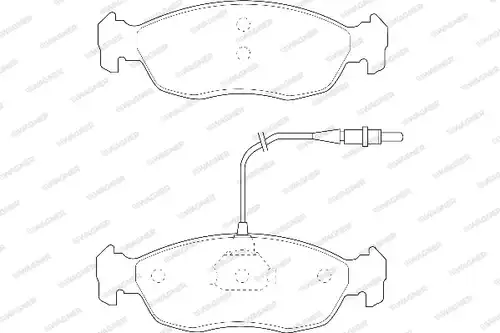 накладки WAGNER WBP21430B