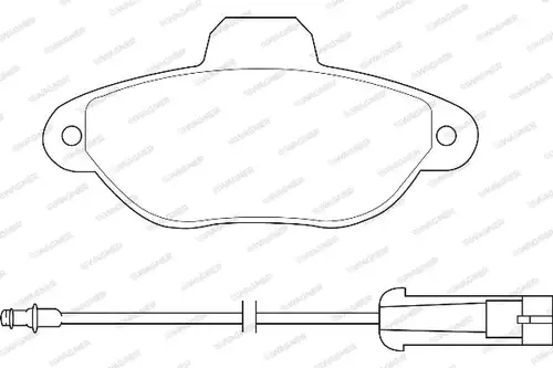 накладки WAGNER WBP21436A