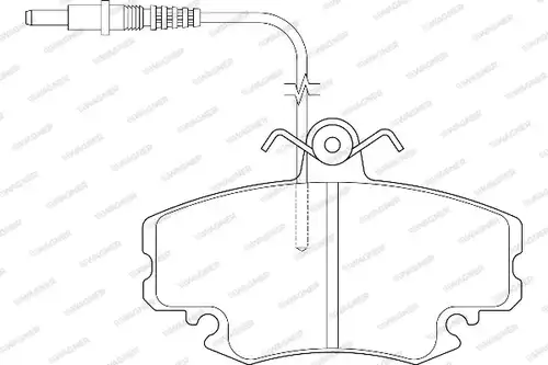 накладки WAGNER WBP21460A