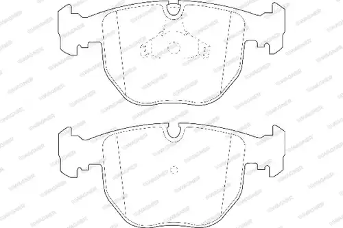 накладки WAGNER WBP21486A