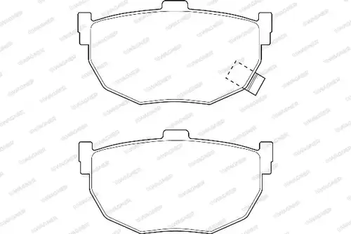 накладки WAGNER WBP21553A