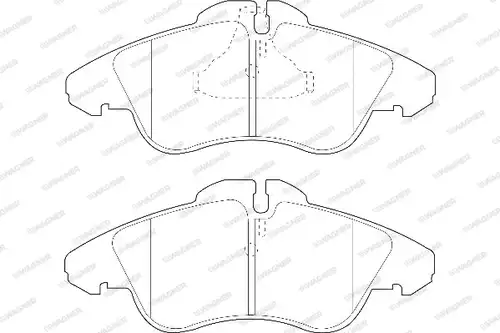 накладки WAGNER WBP21576A