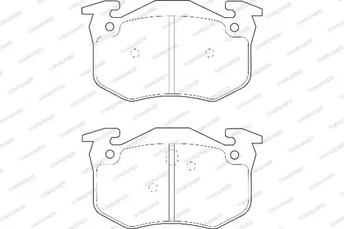 накладки WAGNER WBP21600A