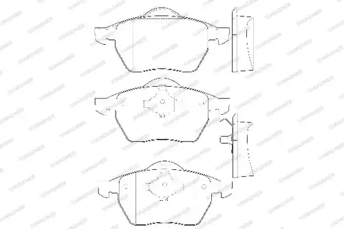 накладки WAGNER WBP21624A