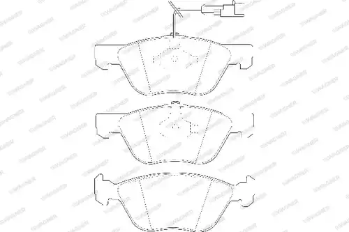 накладки WAGNER WBP21636A