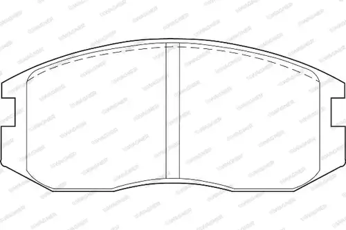 накладки WAGNER WBP21650A