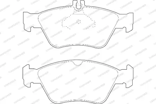накладки WAGNER WBP21664A
