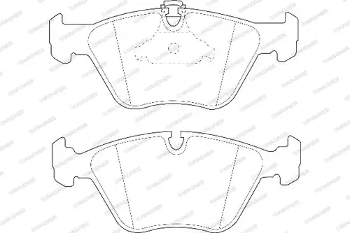накладки WAGNER WBP21676A