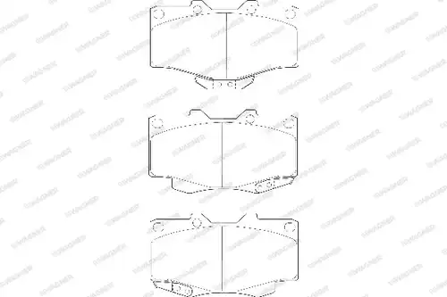 накладки WAGNER WBP21679A