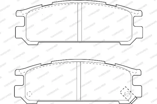 накладки WAGNER WBP21703A