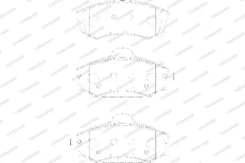 накладки WAGNER WBP21725A