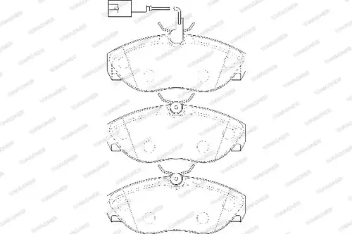 накладки WAGNER WBP21797B