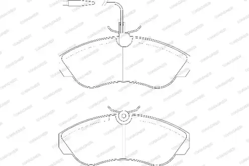 накладки WAGNER WBP21799A