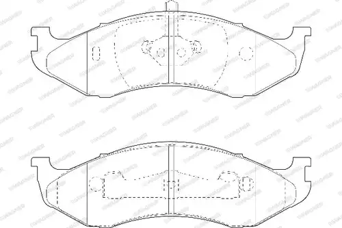 накладки WAGNER WBP21822B