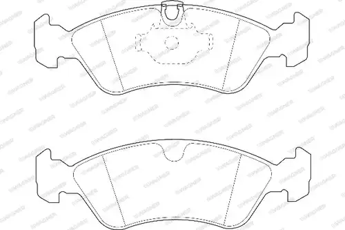 накладки WAGNER WBP21862A