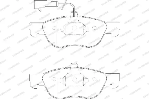 накладки WAGNER WBP21927A