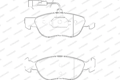 накладки WAGNER WBP21927C