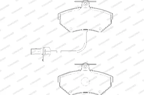 накладки WAGNER WBP21945B