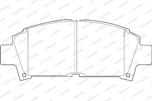 накладки WAGNER WBP21961A
