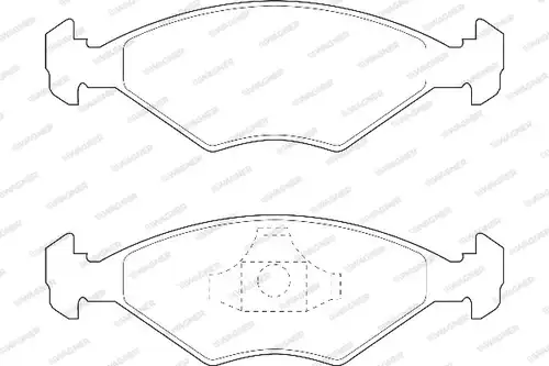 накладки WAGNER WBP21962A