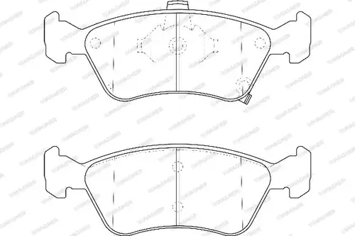 накладки WAGNER WBP21975A