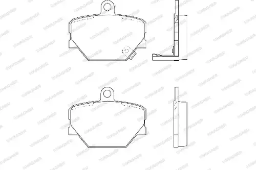 накладки WAGNER WBP21998A