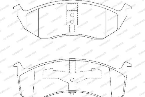 накладки WAGNER WBP23043A