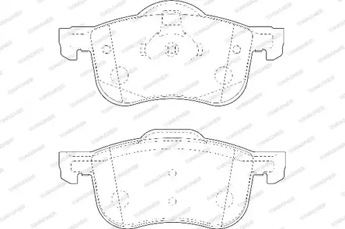 накладки WAGNER WBP23073A