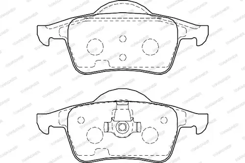 накладки WAGNER WBP23075A