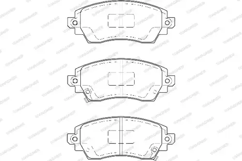 накладки WAGNER WBP23088A
