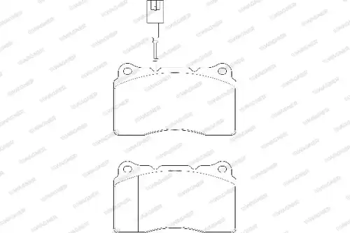 накладки WAGNER WBP23092A