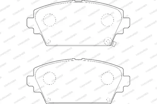накладки WAGNER WBP23094B