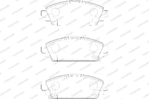 накладки WAGNER WBP23096A