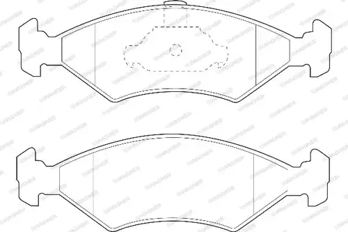 накладки WAGNER WBP23103A
