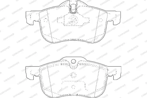 накладки WAGNER WBP23112A