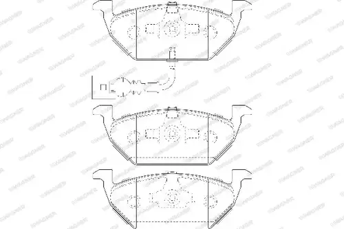 накладки WAGNER WBP23130C