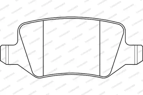 накладки WAGNER WBP23138A