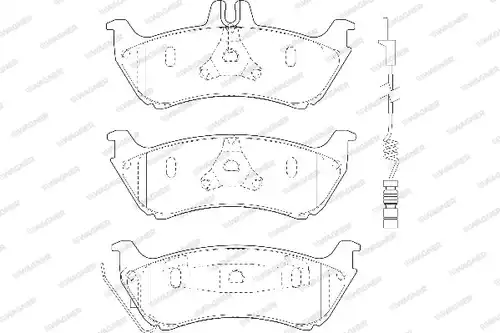 накладки WAGNER WBP23190A