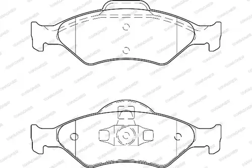 накладки WAGNER WBP23200A