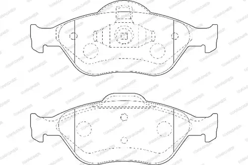 накладки WAGNER WBP23202A